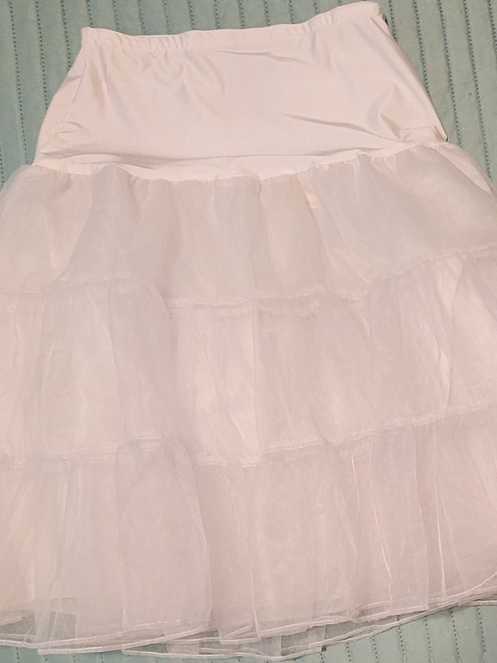 Grace Karin White Layered Tulle Petticoat Slip